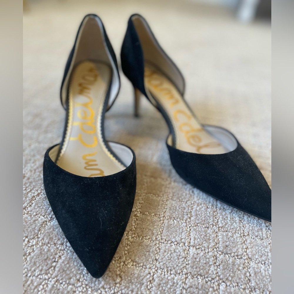 Sam Edelman black suede stiletto